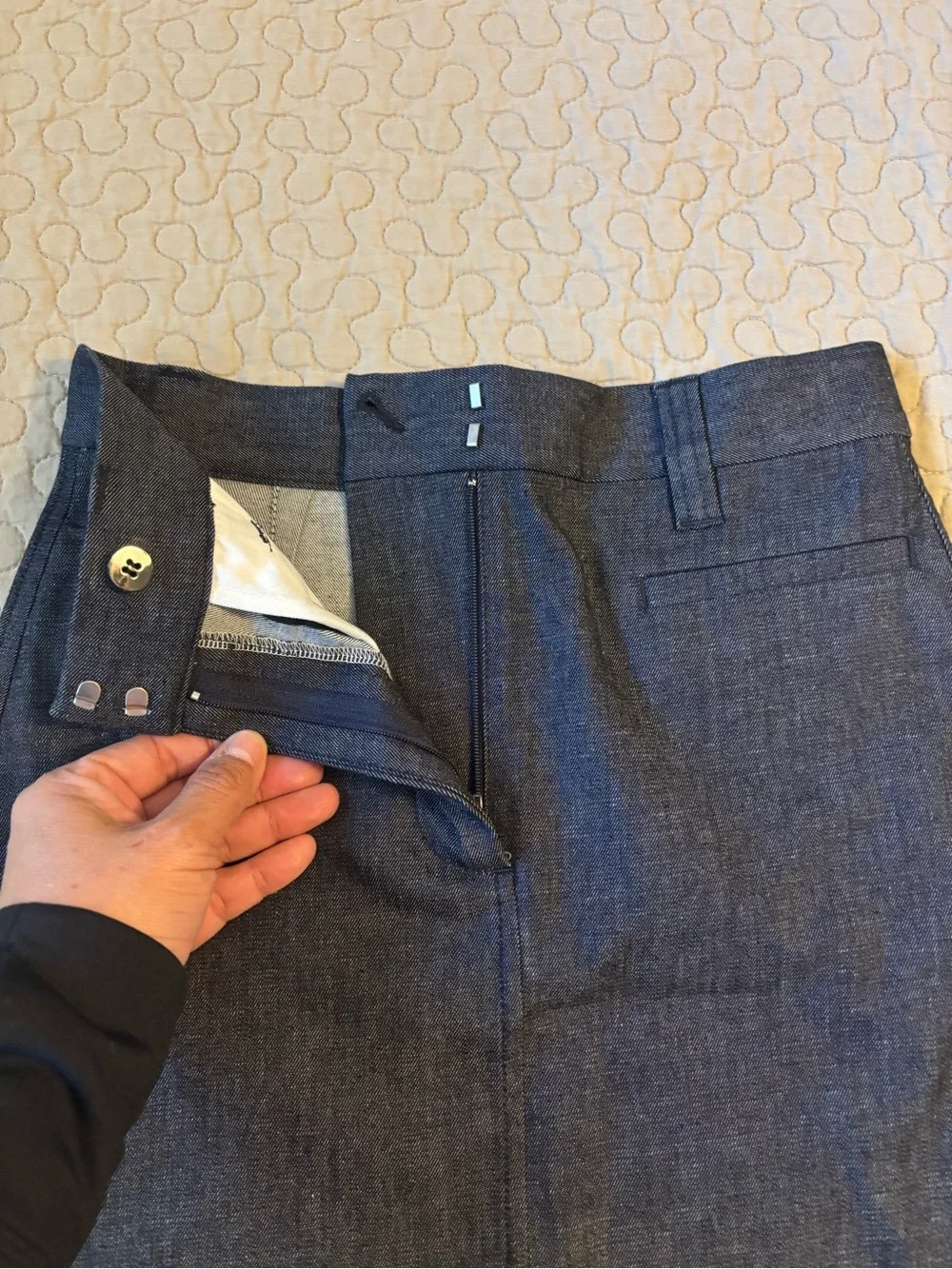 COS Dark Blue Denim Mini Skirt - Picture 5 of 12